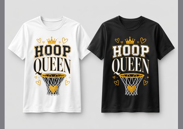 T-shirt Basketball HOOP QUEEN